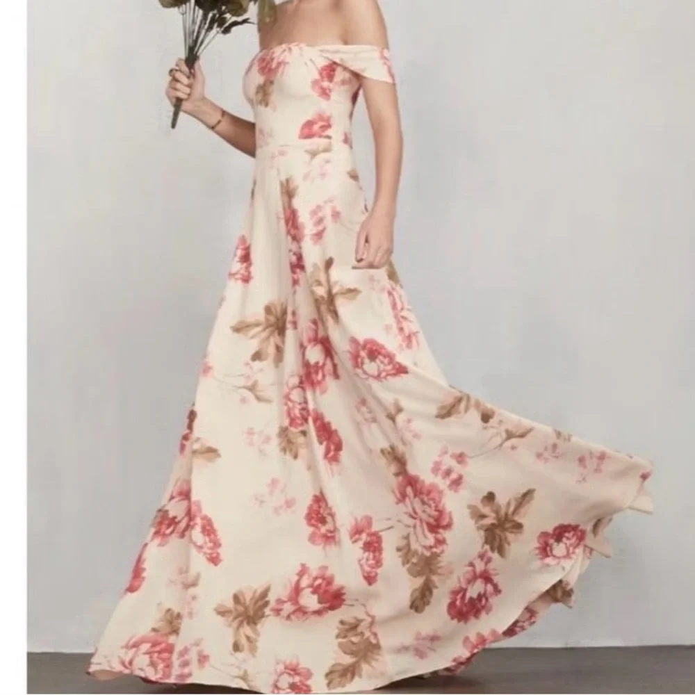 Reformation NWOT Isadora Gown in Carmine | Size 12 | Orig $428